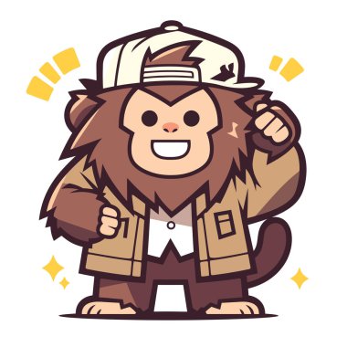 Şık Maymun Çizgi Filmi Çizimi