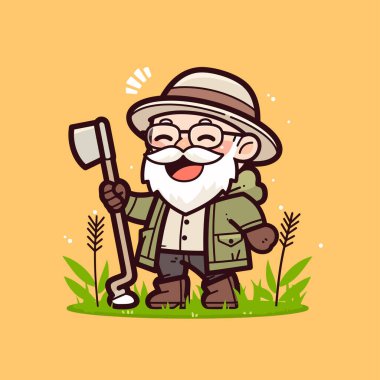 Baltalı Mutlu Bahçıvan Çizgi Filmi Karakteri