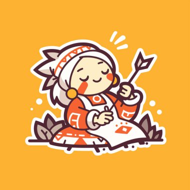 Oklu Sevimli Amerikan Çocuğu