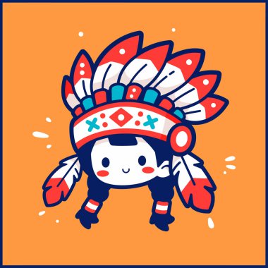 Sevimli Çizgi film Başlıklı Amerikan Çocuğu