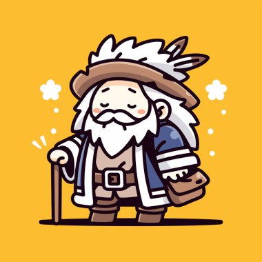 Yürüyen Sopalı Şirin Çizgi Film Sihirbazı