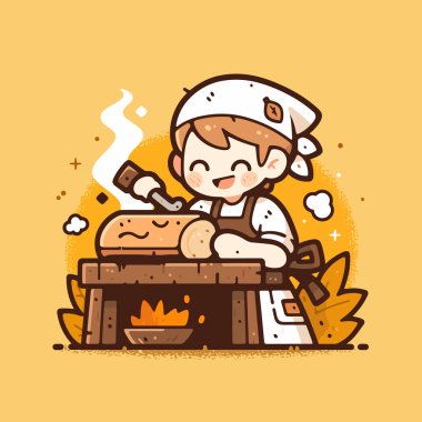 Taze pişmiş ekmeği hazırlayan Mutlu Fırıncılar