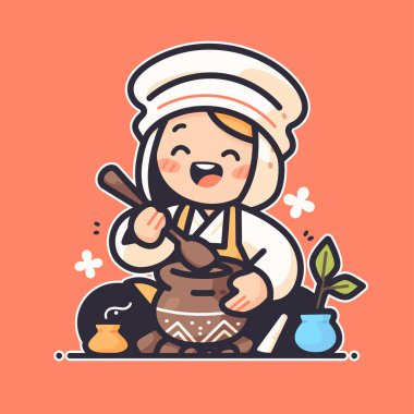 Mutlu Herbalist Bir İksir Hazırlıyor