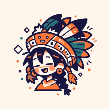 Sevimli Çizgi film Başlıklı Amerikan Çocuğu