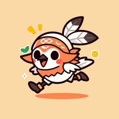 Mutlu kabile çizgi filmi Koşan Kuş