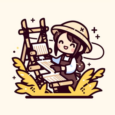 Odunlu Tarlada Mutlu Weaver