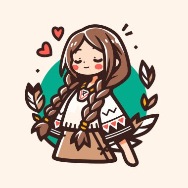 Örgü ve Tüy Aksanlı Şirin Amerikan Kızı