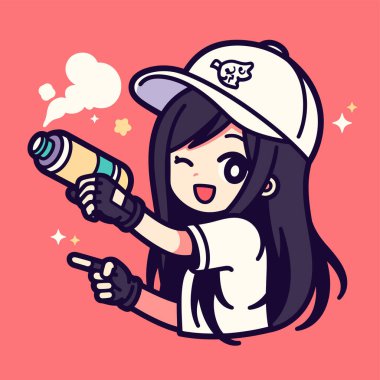 Anime Kız Fışkırtan Silah Eğlence