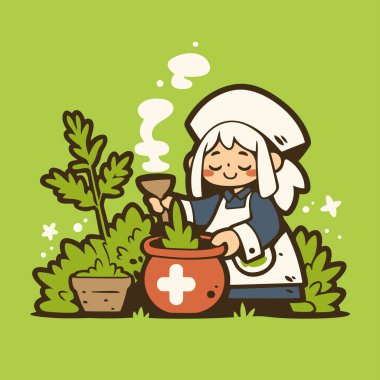 Şirin Herbalist İksiri Karıştırıyor