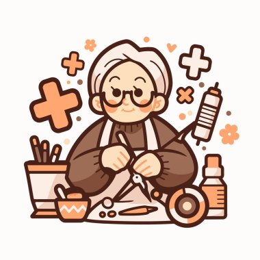 Retro Çizgi Film Biçiminde Eczacılık Tıbbı