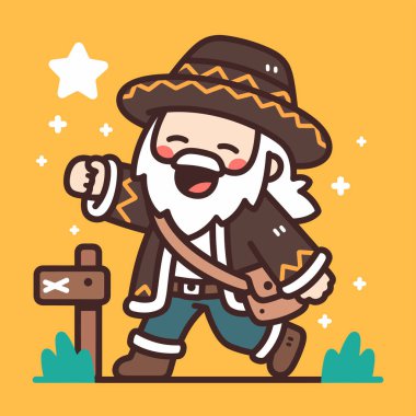 Bira ve bira vektör illüstrasyonlu mutlu, gülümseyen leprikon şapka