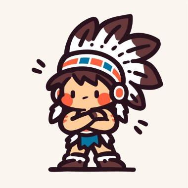 Şirin Amerikan Yerli Çizgi Filmi Karakteri