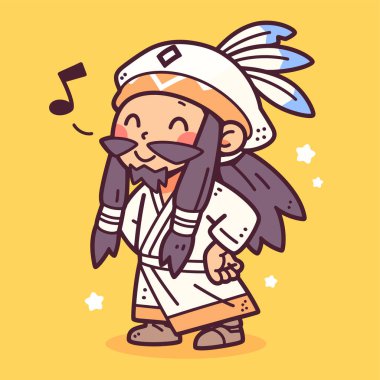 Neşeli Yerli Amerikan Çizgi Filmi Karakteri