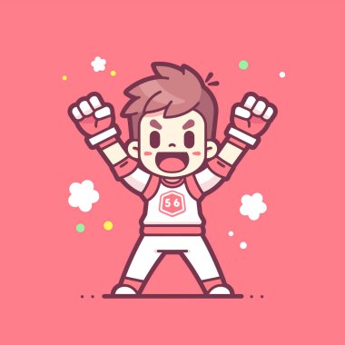 Zaferi Kutlayan Heyecanlı Çizgi Filmci Çocuk