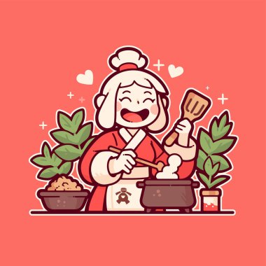 Mutfakta Aşçı Mutlu Çizgi Filmler