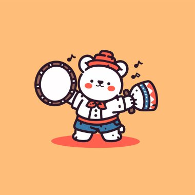 Sevimli Kutup Ayısı Çizgi Filmi Müzik Çalıyor