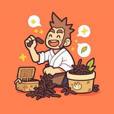 Mutlu Çay Makinesi Taze Çay Hazırlıyor