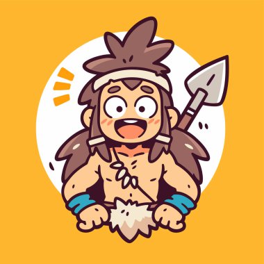 Mızraklı Mutlu Mağara Adamı