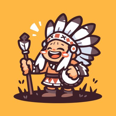 Tüylü Amerikan Şefi Mutlu Çizgi Filmler