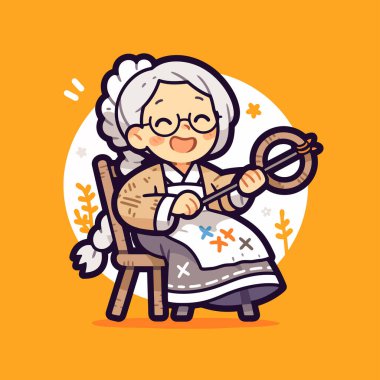 Büyüleyici çizgi film Büyükanne Dönen İplik