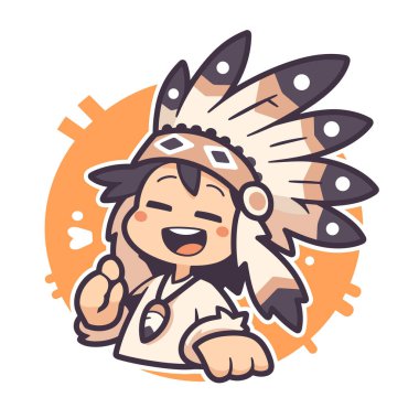 Tüy Başlıklı Neşeli Amerikan Çocuğu