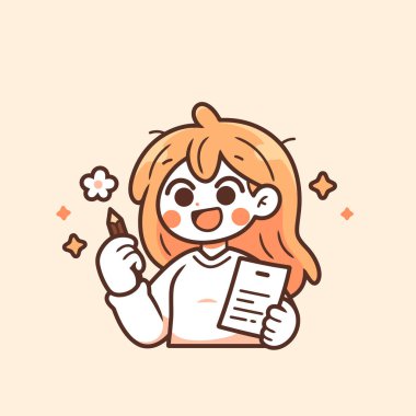 Neşeli Kız Planlama ve Yazma