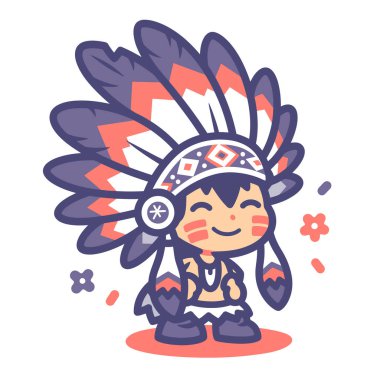 Sevimli Amerikan Yerlisi Çizgi Filmi