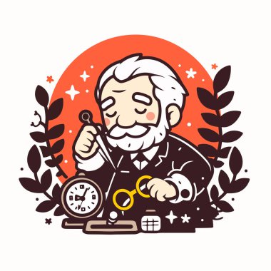 Çalışma A Vintage Saat Tamircisi