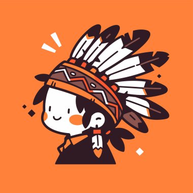 Sevimli Çizgi film Başlıklı Amerikan Çocuğu