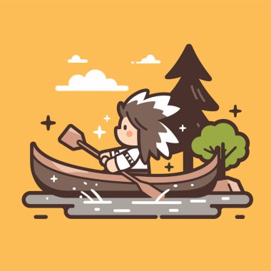 Gölde Kano Macerası Çizgi Karakteri