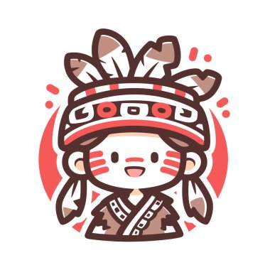 Hoş Çizgi Film Amerikan Yerli Karakteri