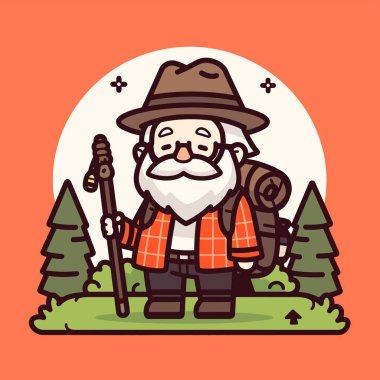 Doğa Çizgifilminde Yaşlı Yürüyüşçü