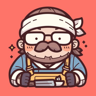 Kasklı sırt çantalı yakışıklı Asyalı adam.