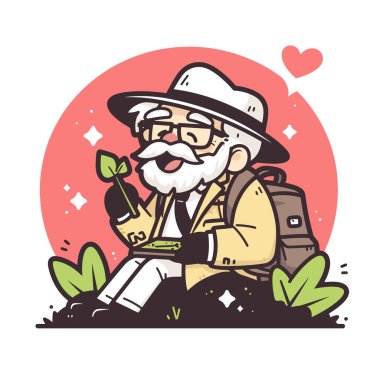 Yaşlı bahçıvan aşkla filizleniyor.