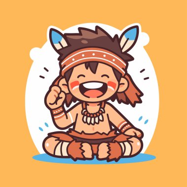 Neşeli Amerikan Yerlisi Çizgi Filmi