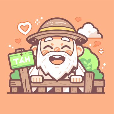 İşaretli Mutlu Bahçıvan