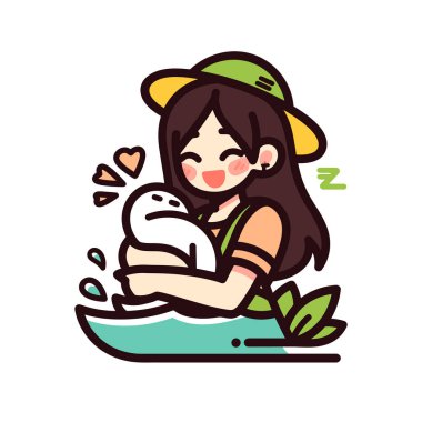 Anne kucağında sevgi ve neşe ile bir bebek