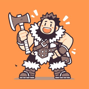 Baltalı Neşeli Barbar Karikatür