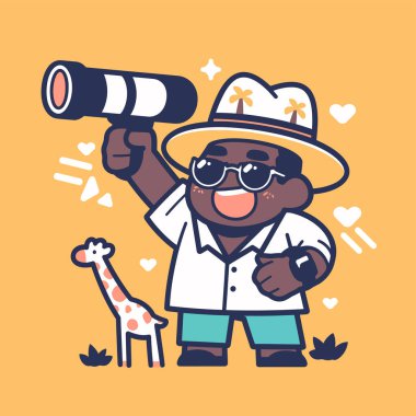 Dürbünlü Mutlu Kaşif ve Zürafa