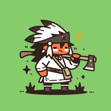 Baltalı Kızılderili Çizgi Filmi