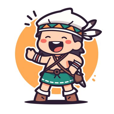 yerli Hintli kadın çizgi filmi