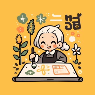 Büyüleyici Sanatçı Fırça ve Kağıt ile Çiçek Sanatı Oluşturdu