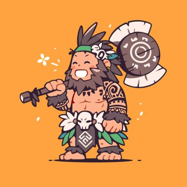 Balta ile Gülen Çizgi Film Savaşçısı