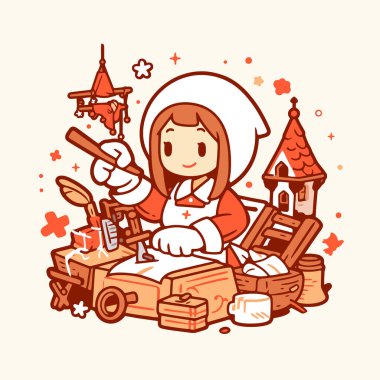 Konforlu bir atölyede zanaatkarlık