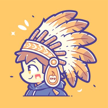 Sevimli Çizgi film Başlıklı Amerikan Çocuğu