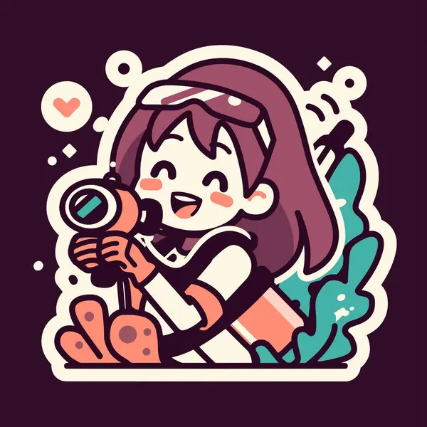 Su Silahlı Mutlu Kız