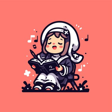 Rahibe Şarkı Söylüyor ve İlahi ile Yazılıyor