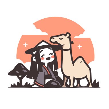 Çölde Kız ve Deve