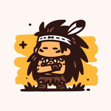 Sevimli Amerikan Yerlisi Çizgi Filmi