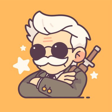 Yuvarlak Gözlüklü Samuray Çizgi Filmi